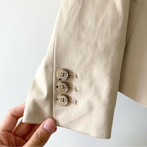 Banana Republic Tan Stretch Blazer Suit Jacket 2 - Picture 5 of 8